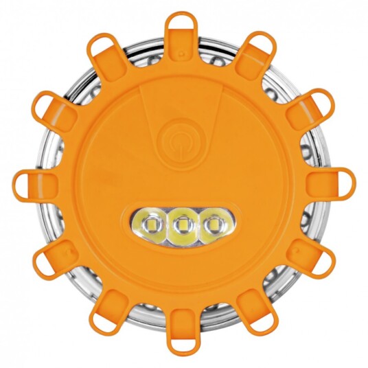 LED výstražné světlo magnetické oranžové 12 LED