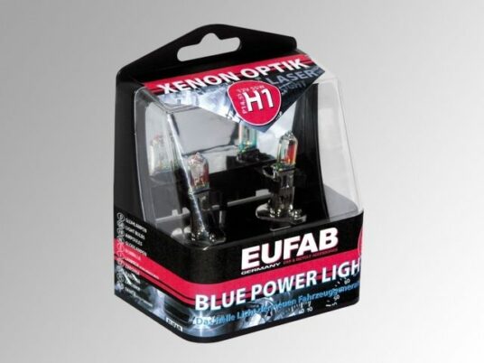 Autožárovky H1, Blue Power Light, 2 ks v plastové krabičce EUFAB