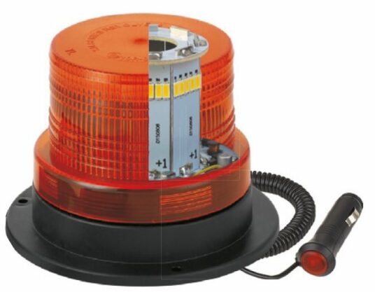 PROFI LED maják 12-24V 40x1W oranžový magnet, ECE R65 130x90 mm