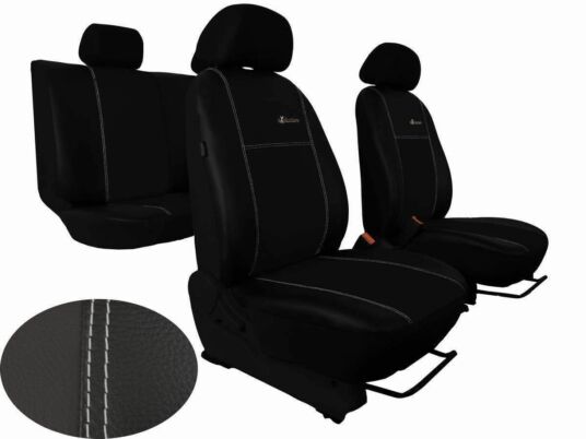 Autopotahy Škoda Rapid, dělený bez zadní loketní opěrky, ELEGANCE ALCANTARA černé SIXTOL