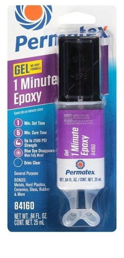 PERMATEX Dvousložkové epoxy lepidlo 1 minuta (25 ml)