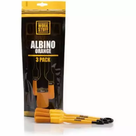 Sada detailingových štětců Detailing Brush Albino Orange 3-pack - interiér Work Stuff