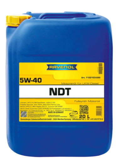 RAVENOL NDT Nord Duty Truck SAE 5W-40; 20 L