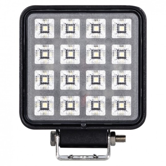 LED světlo (s vypínačem) na pracovní stroje 10-30V, 16x1W, ECE R10