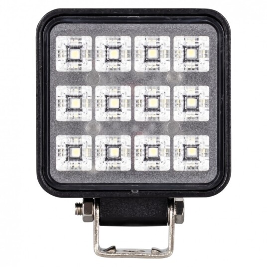 LED světlo (s vypínačem) na pracovní stroje 10-30V, 12x1W, ECE R10