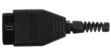 Zástrčka OBD-II s 16 piny pro montáž vlastního kabelu MECHANIC CABLE 29, černá SIXTOL