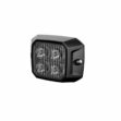Výstražné LED světlo vnější oranžové, 12-24V 4LED 10W, ECE R65, ECE R10, 73x55 mm