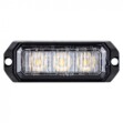 Výstražné LED světlo vnější oranžové, 12-24V 3LED 9W, ECE R10, 80x28 mm