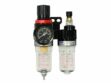Regulátor tlaku s filtrem a manometrem a přim. oleje, max. prac. tlak 9bar GEKO