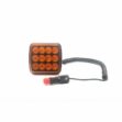 Výstražné LED světlo vnější oranžové, 12-24V 12LED 5W, ECE R65, ECE R10, 110x102 mm