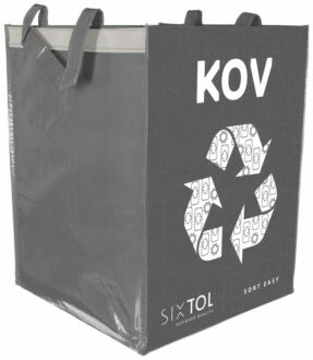 Tašky na tříděný odpad SORT EASY 4 METAL, 30x30x40cm, 4x36l, 4ks SIXTOL