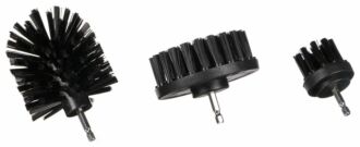 Sada kartáčů na vrtačku pro čištění auta CAR DETAILING DRILL BRUSH 3 HARD, 3ks SIXTOL