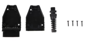 Zástrčka OBD-II s 16 piny pro montáž vlastního kabelu MECHANIC CABLE 29, černá SIXTOL