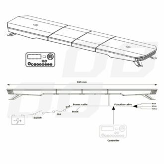 LED rampa 180 LED 1372mm 12/24V