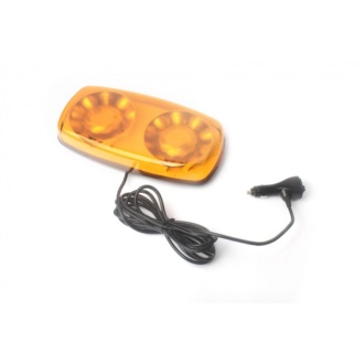 LED výstražná oranžová rampa homologovaná 305 x 158 x 45 mm 38W R10 R65 magnet