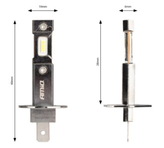 LED autožárovky H1 bílá Canbus, 12V, 60W, 5600 lm - 2 ks