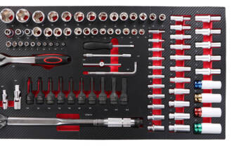 Dílenský vozík s nářadím MECHANIC TROLLEY TITAN 1559, 13 šuplíků, 1559 ks nářadí SIXTOL