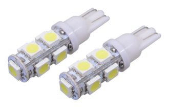 Žárovka 9 SUPER LED 12V T10 bílá 2ks