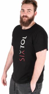 Tričko pánské T-SHIRT, černá, velikost L, 100% bavlna SIXTOL