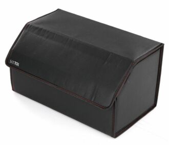 Organizér do kufru auta CAR COMPACT LEATHER L, 2 přihrádky, skládací, s víkem SIXTOL