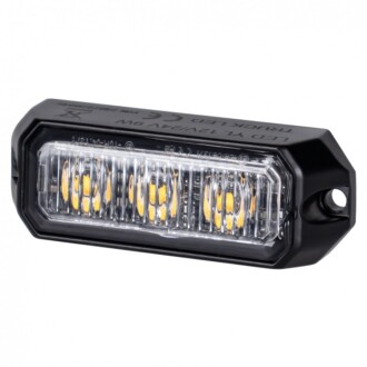 Výstražné LED světlo vnější oranžové, 12-24V 3LED 9W, ECE R10, 80x28 mm