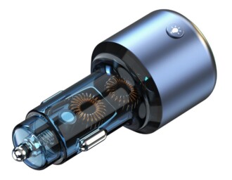 Bluetooth/FM modulátor bezdrátový, 12/24V, 1x USB, 1x USB-C