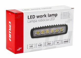 LED pracovní světlo 6 LED 9-60V 18W 160x43x42mm