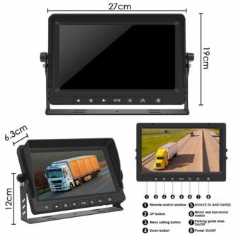 Profi LCD Monitor 10,1" s kvadrátorem 4x4 PIN vstupy - digitální