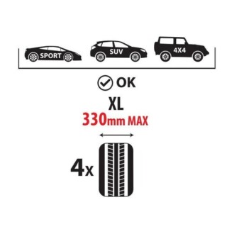 Držák na pneumatiky XL na zeď skládací LAMPA