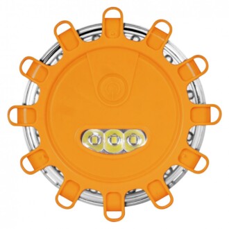 LED výstražné světlo magnetické oranžové 12 LED