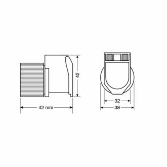 Zásuvka do každého počasí PX-2, 12/24V LAMPA