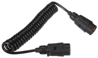 Propojovací spirálový kabel zástrčky tažného zařízení TRAILER CABLE 3, 7-7pin, 3m SIXTOL