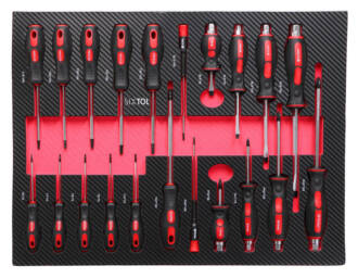 Dílenský vozík s nářadím MECHANIC TROLLEY TITAN 1559, 13 šuplíků, 1559 ks nářadí SIXTOL