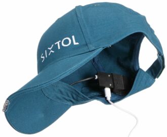 Kšiltovka s LED světlem B-CAP 25lm, nabíjecí, USB, univerzální velikost, modrá SIXTOL