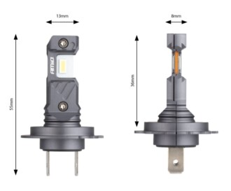 LED autožárovky H7 H18 bílá Canbus, 12V, 60W, 5600 lm - 2 ks