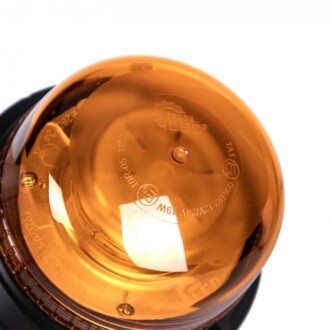 LED maják, 12-24V, 36x LED oranžový, pevná montáž, ECE R65 R10 - 136x73mm