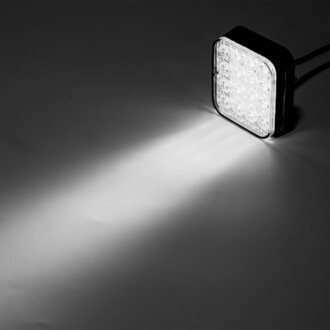 LED couvací světlo, bílé - 87x77x29 mm - 16 LED, ECE R10 R148, IP67