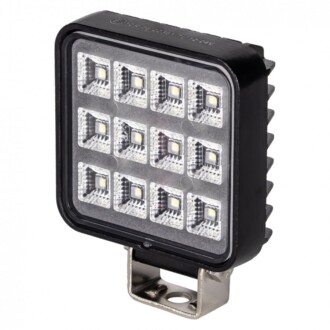 LED světlo (s vypínačem) na pracovní stroje 10-30V, 12x1W, ECE R10