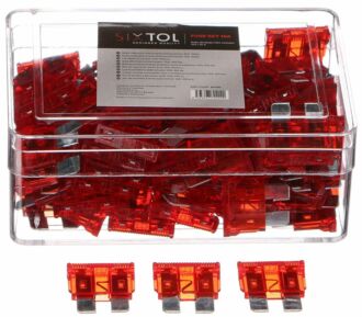 Sada nožových automobilových pojistek MECHANIC FUSE SET 10A, 100ks SIXTOL