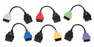 Kompletní sada OBD-II redukcí FiatECUScan pro osobní auta MECHANIC CABLE SET 3, 6ks SIXTOL