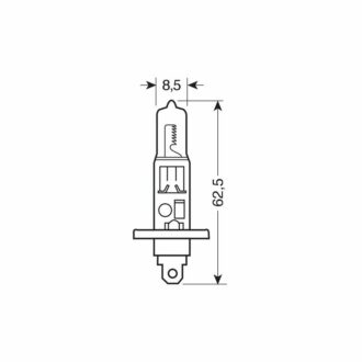 Autožárovky H1 PILOT xenon PLUS 12V, 55W +50% sada 2ks