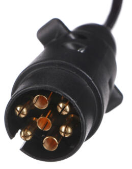 Propojovací spirálový kabel zástrčky tažného zařízení TRAILER CABLE 3, 7-7pin, 3m SIXTOL