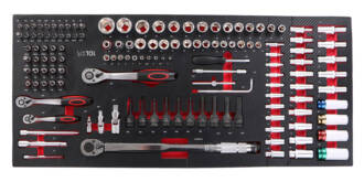 Dílenský vozík s nářadím MECHANIC TROLLEY TITAN 1559, 13 šuplíků, 1559 ks nářadí SIXTOL