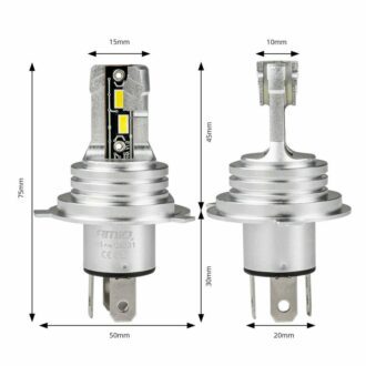 LED autožárovky H4 bílá, 9-18V, 2225 lm - 2 ks