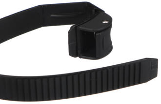 Rychloupínací pásek pro nosič kol na tažné zařízení, délka 38cm, černý - náhradní díl SIXTOL