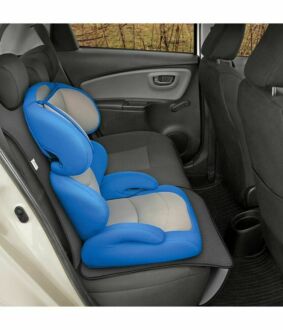 Ochranná podložka pod autosedačku pro přepravu dětí JUNIOR Artificial Leather šedá SIXTOL