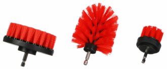 Sada kartáčů na vrtačku pro čištění auta CAR DETAILING DRILL BRUSH 3 MEDIUM, 3ks SIXTOL