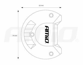 LED pracovní světlo 40 LED 9-36V 120W 3200lm 170x74mm