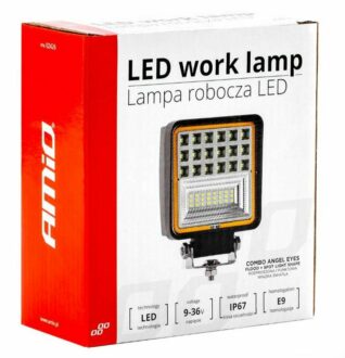 LED pracovní světlo 42 LED 9-36V 3360lm 110x110mm