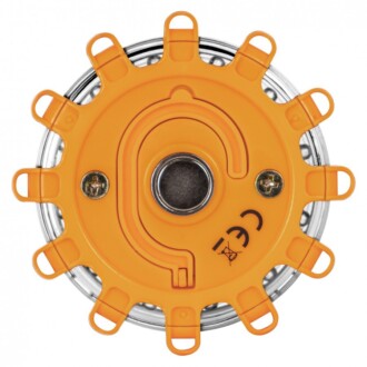 LED výstražné světlo magnetické oranžové 12 LED